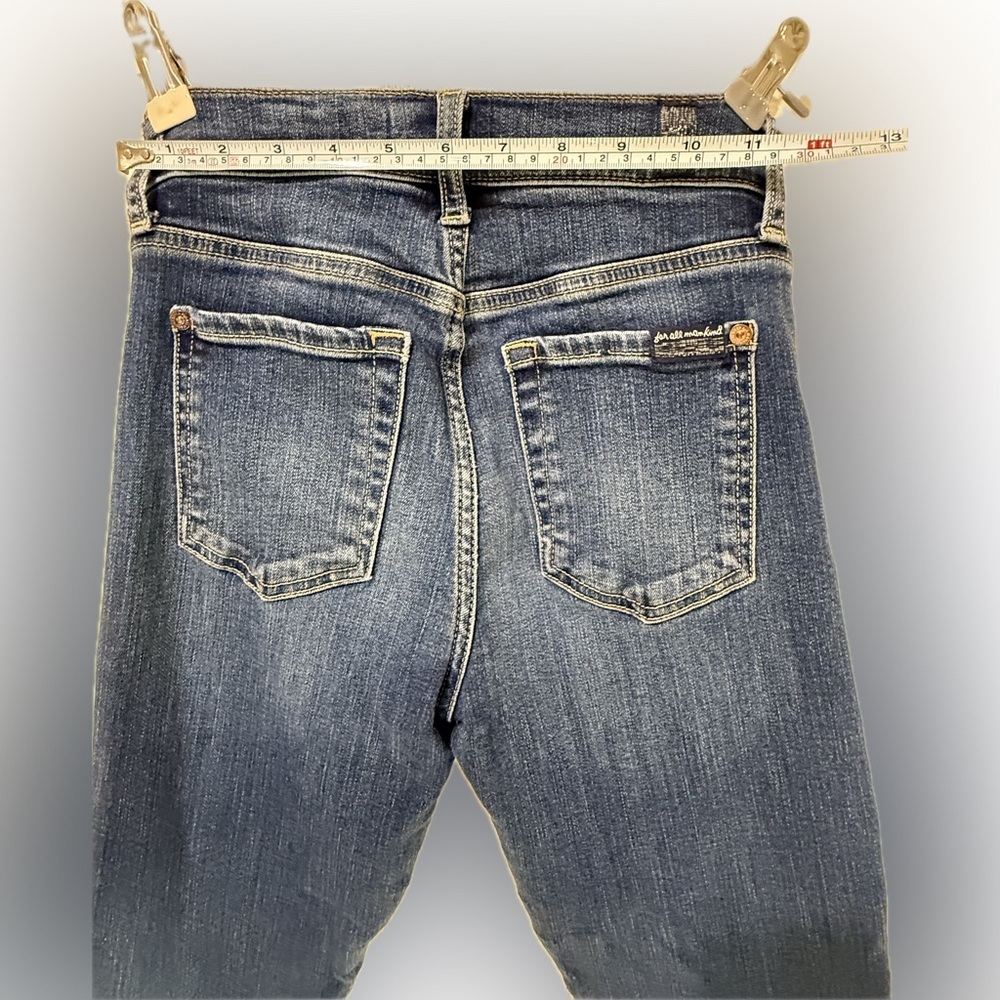 7 For All Mankind Women's Skinny Jeans -‎ Dark Blue - b(laire) authentic - Picture 4 of 7